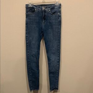 Silver Jeans Blue Skinny Denim Size 26x26 Mid Rise